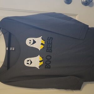 Next Level Apparel Gray Sweatshirt with Ghost Design
